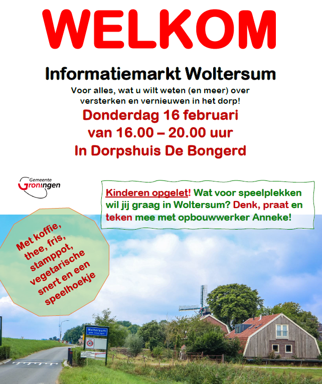 Flyer van de informatiemarkt