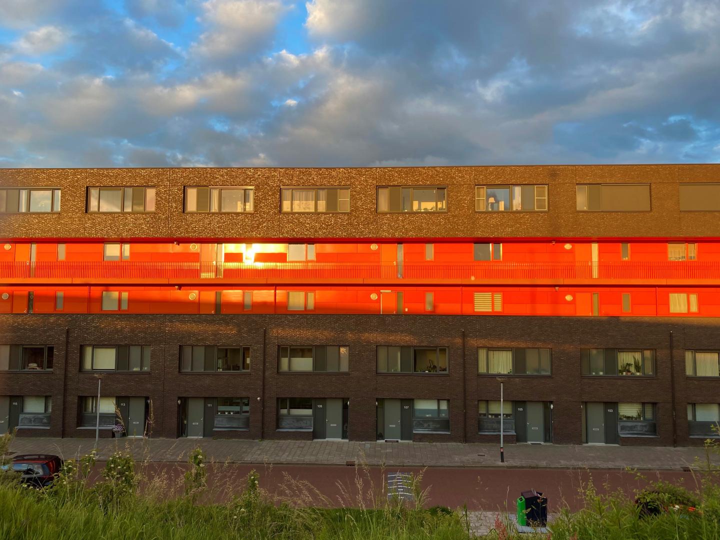 Huizenrij stad Groningen