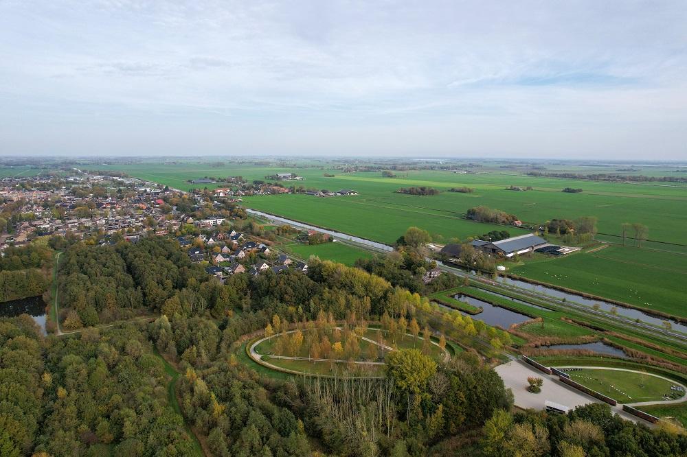 Luchtfoto van Ten Boer