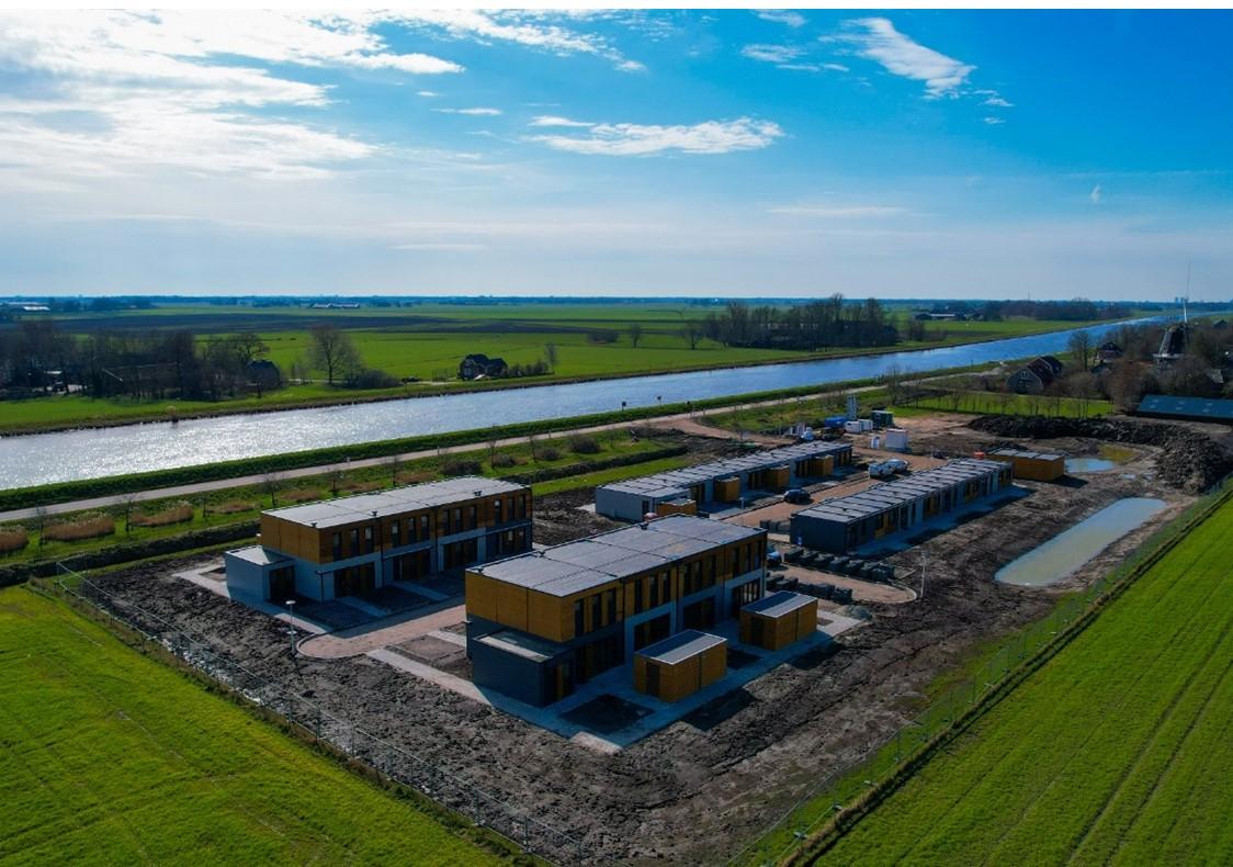 Luchtfoto tijdelijke woningen