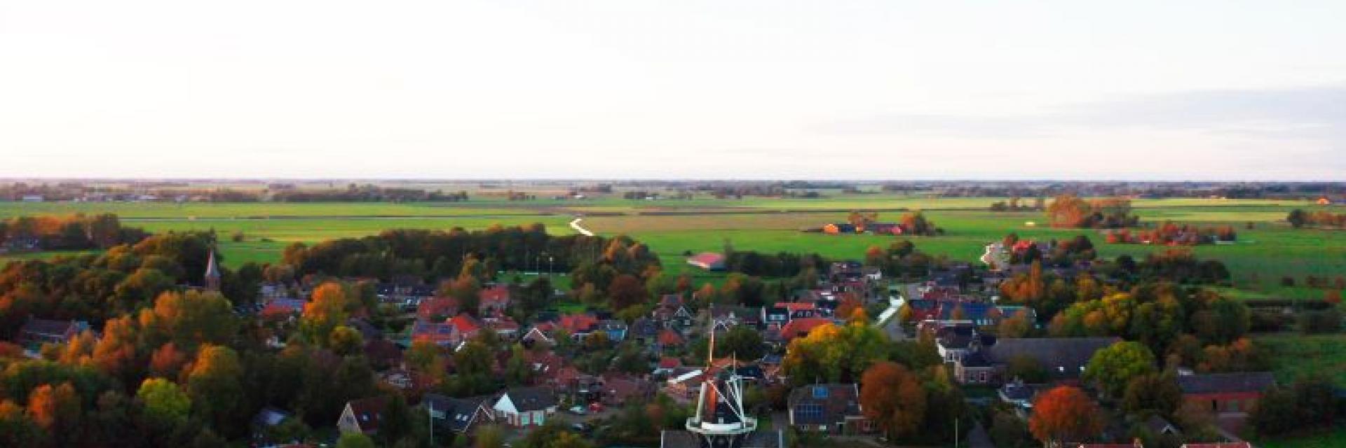 Luchtfoto van Woltersum