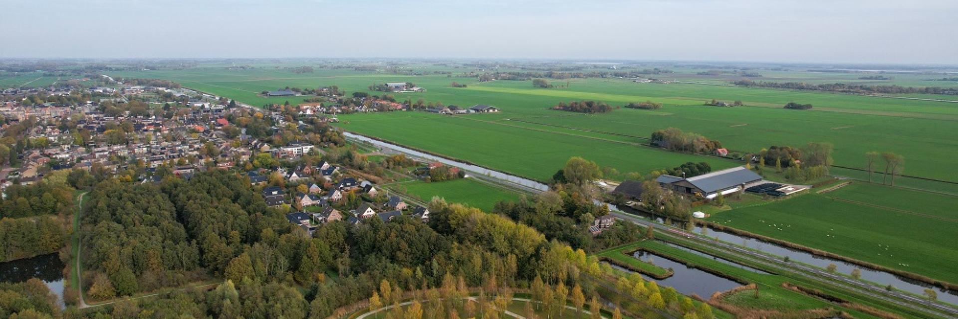 Luchtfoto van Ten Boer