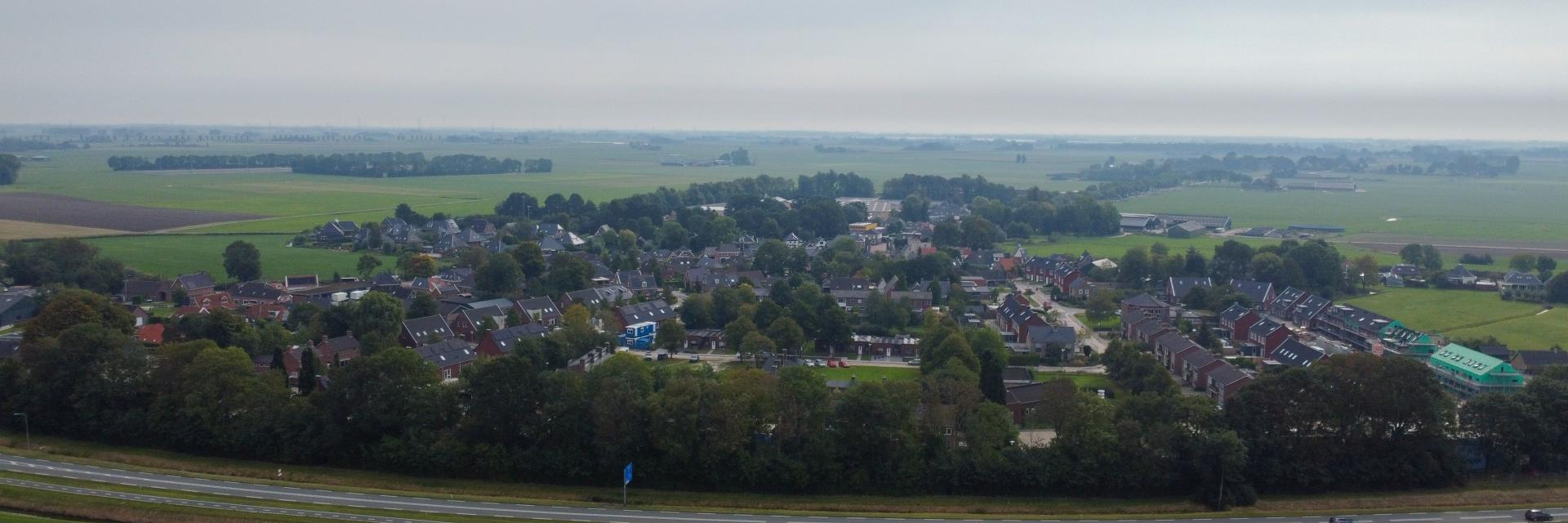 Luchtfoto van Ten Post