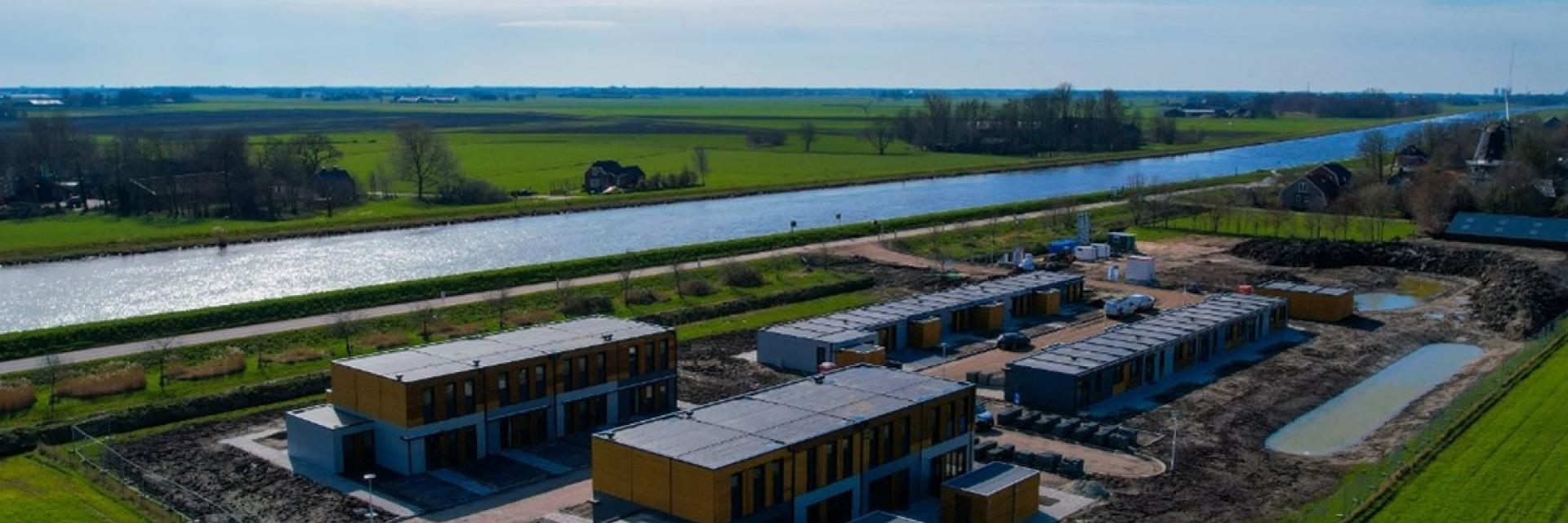 Luchtfoto tijdelijke woningen